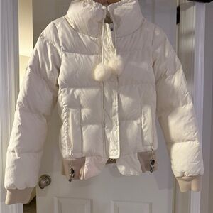 Juicy Couture Womens White Puffer Jacket Small